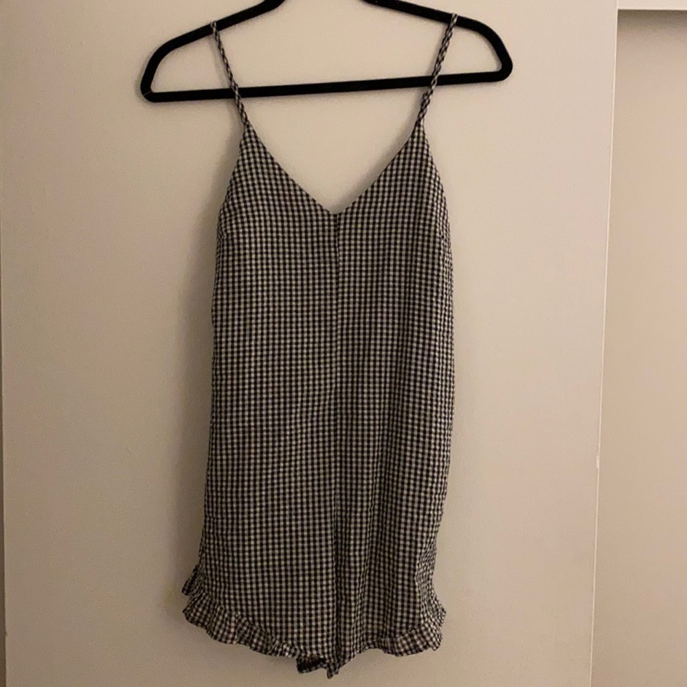 Black and white romper